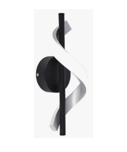 ARANDELA LED 10W 3000K - LA601S - PRETA/CINZA - NITROLUX