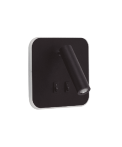 ARANDELA LED BIV - ACKER - 10W 3000K - PRETA - ASTRALED