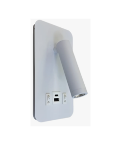 ARANDELA LED BIV - DALO - 12W 3000K - USB - BRANCO - 4X2 -  ASTRALED