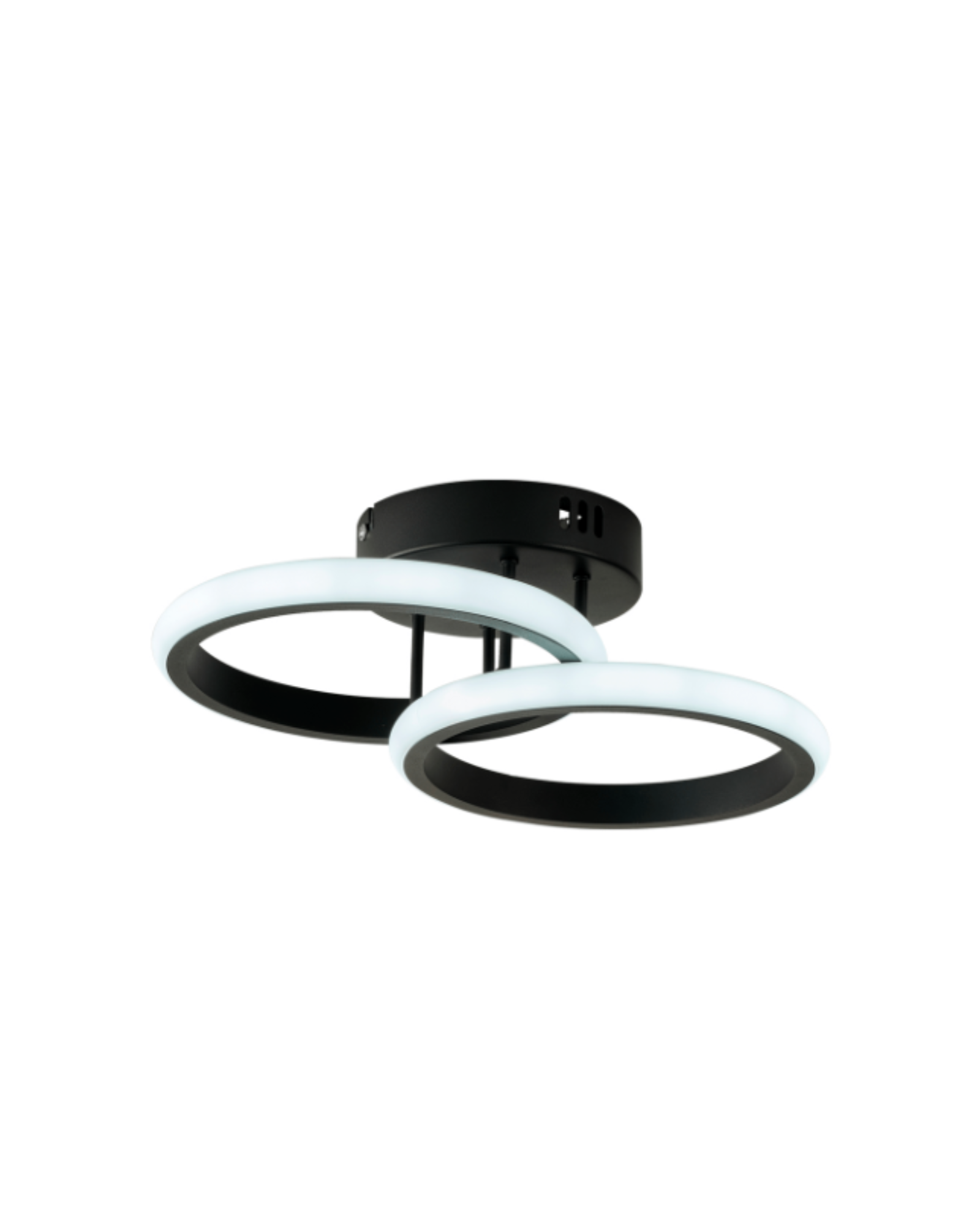 LUMINARIA SELENE BIV 18W 3 TONS - 003P - PRETA - NITROLUX