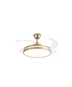 VENTILADOR LED FASCINO 3 TONS 4 PAS - DOURADO - CTB